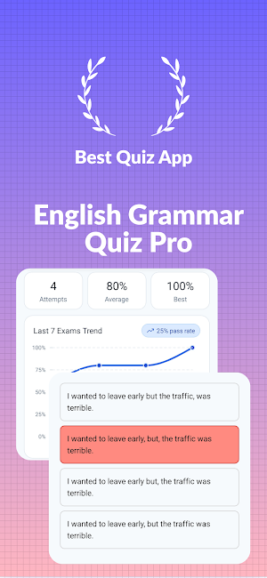 English Grammar Pro Quiz Screenshot 0