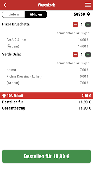 Pizzeria Calabria Screenshot 1