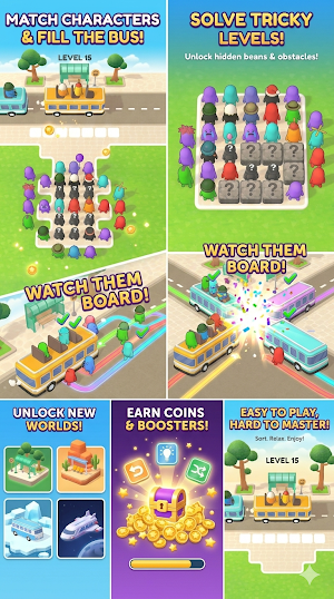 Party Bus Jam: Pick Up Puzzle Screenshot 3