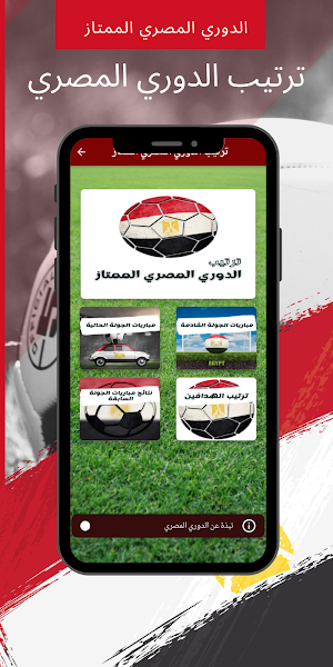 Egyptian League standings Screenshot 0