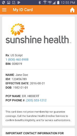 Sunshine Health Screenshot 3