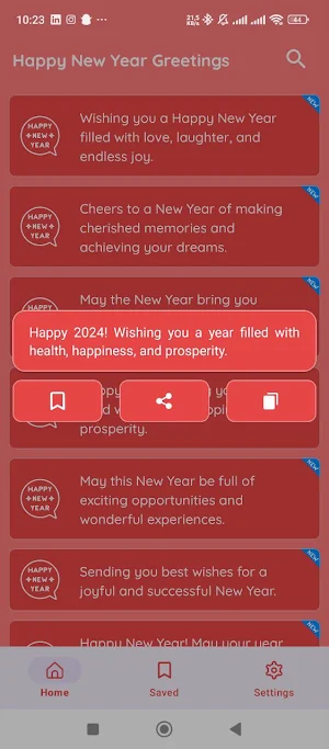 Happy New Year Greetings Screenshot 2