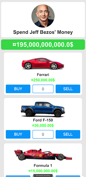 Spend Jeff Bezos's Money Screenshot 2