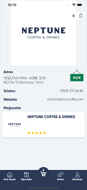 Neptune Coffee & Drinks Screenshot 1