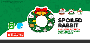 Christmas Rabbit Stickers Screenshot 0