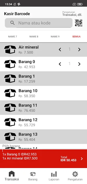 Complete Barcode Cashier Screenshot 0