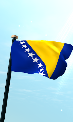 Bosnia and Herzegovina Flag 3D Screenshot 0