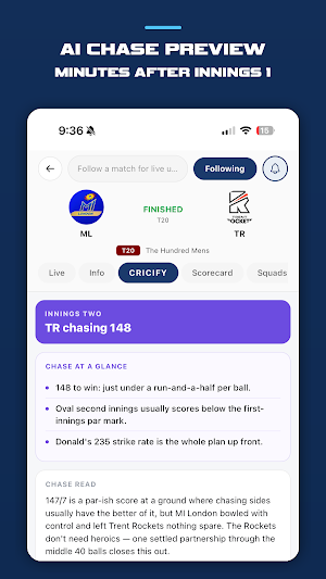 Cricify: Live Cricket Scores Screenshot 3