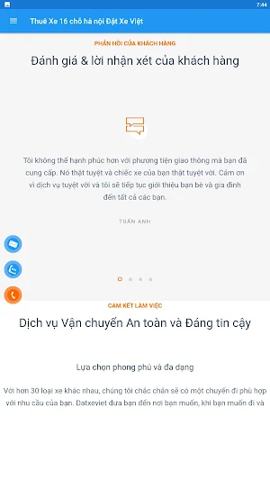 Thuê Xe 16 chỗ HàNội ĐặtXeViệt Screenshot 0