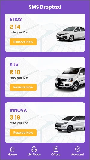 SMS DROP TAXI - BOOKING APP Screenshot 2