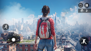 Going Up Parkour Rooftop 3D Screenshot 0