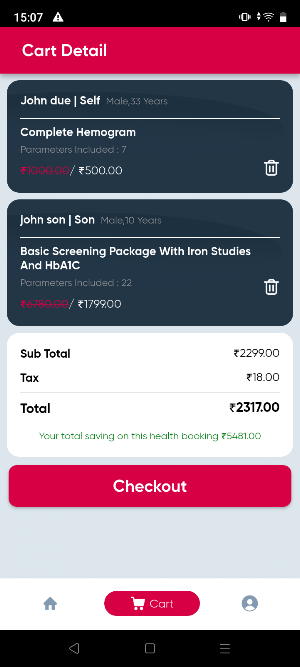 Aman Diagnostics Screenshot 1