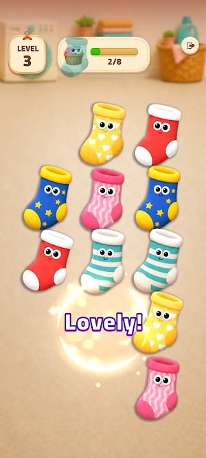 Sock Match: Pair-Up Puzzle Screenshot 0