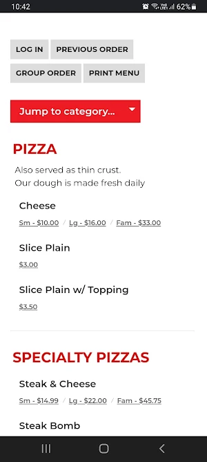 Route 3A Pizza & Grill Screenshot 1
