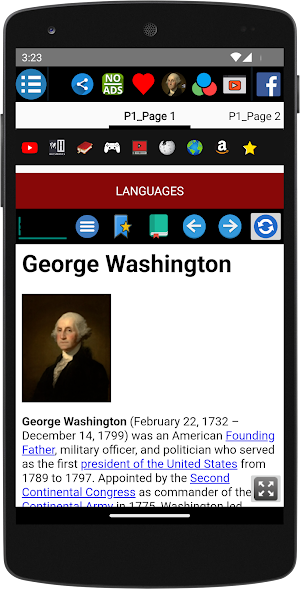 George Washington - Biography Screenshot 1