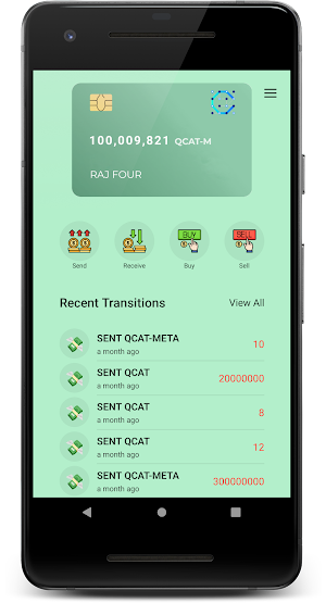 QCAT Webchain Wallet Screenshot 0