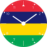 Mauritius Analog Watch Face