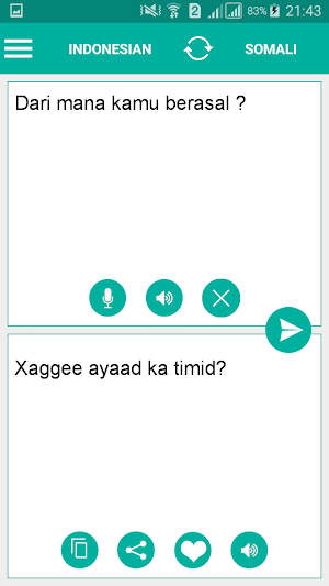Somali Indonesian Translator Screenshot 1