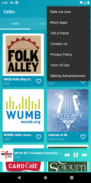 Celtic music radios online Screenshot 0