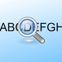 Text enlargement