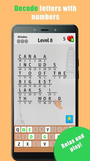 Cryptogram: Letter code games Screenshot 0
