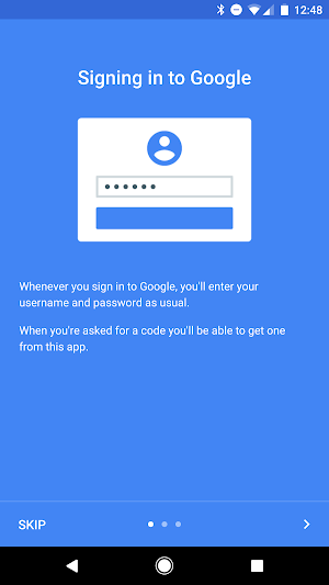Google Authenticator Screenshot 1