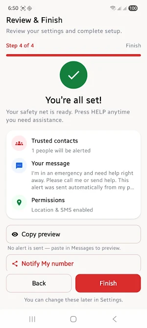Emergency Help Alert Screenshot 3