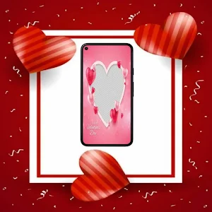 Valentine card frame template Screenshot 1
