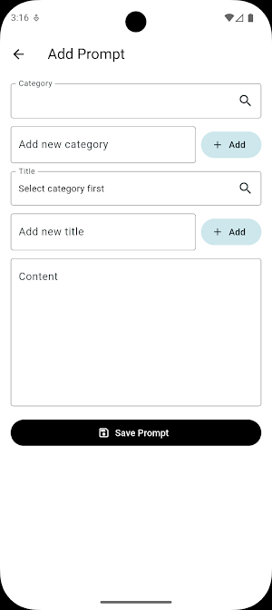 AI Prompts Library: Offline Screenshot 1