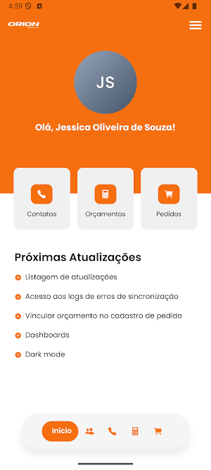 Orion Pedidos Screenshot 2