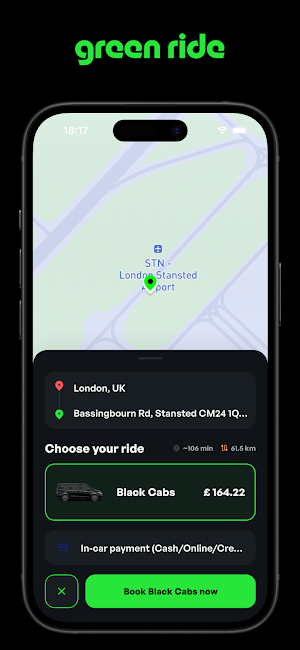 Green Ride – Taxi & Delivery Screenshot 1