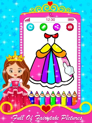 Baby Princess Phone - Princess Baby Phone Games Screenshot 1
