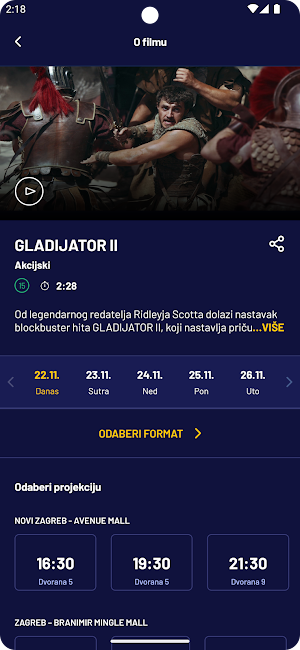 CineStarCinemas Hrvatska Screenshot 2