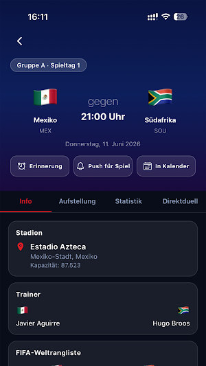 Soccer 2026: Live & Schedule Screenshot 1
