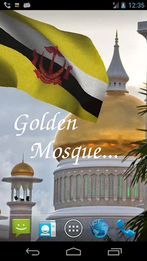 Brunei Flag Live Wallpaper Screenshot 1