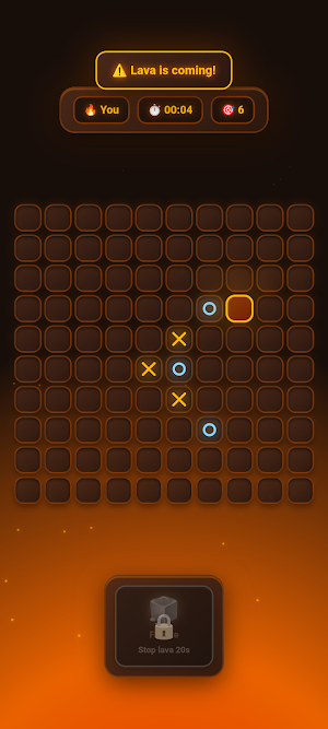 Tic Tac Toe Lava Screenshot 1