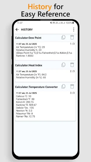 Global Temperature Converter Screenshot 2