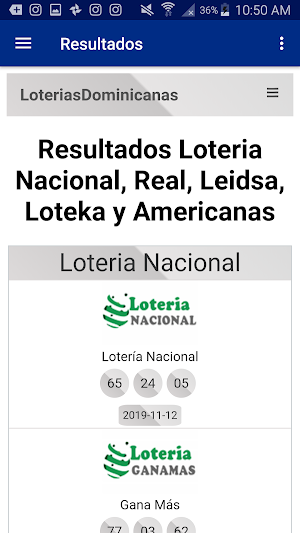 Números Calientes - Loterías Dominicanas Screenshot 2