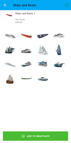 Boats and Ships Stickers Screenshot 1