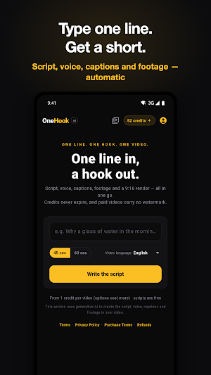 OneHook: AI Shorts Video Maker Screenshot 0