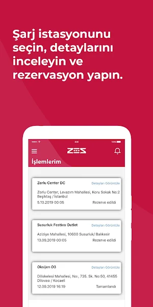 ZES - Araç Şarj İstasyon Ağı Screenshot 3
