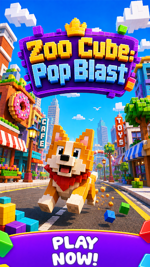 Zoo Cube: Pop Blast Screenshot 0