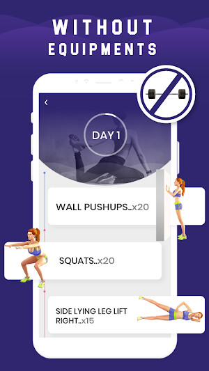Weight Lose Workout for Women - Workouts For Free Screenshot 1