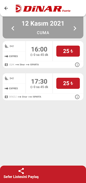 Dinar Turizm Screenshot 2