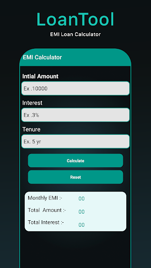 LoanTool - EMI Loan Calculator Screenshot 0