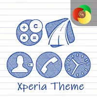 Sketch on sheet | Xperia™ Theme + icons