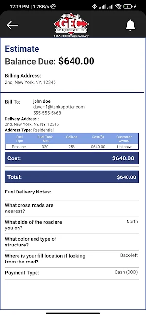 Gas Equipment Company Screenshot 3