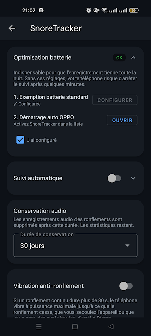 SnoreTracker Screenshot 3