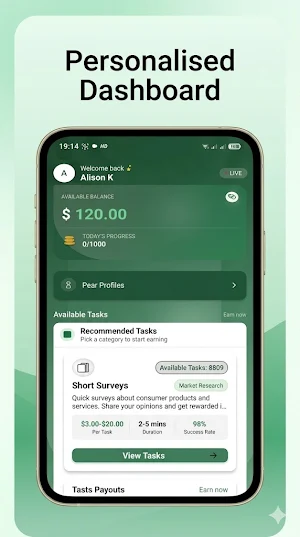 WorkOnline: Earn to M‑Pesa Screenshot 0