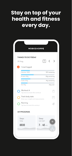 Workshoppe Fitness Screenshot 1
